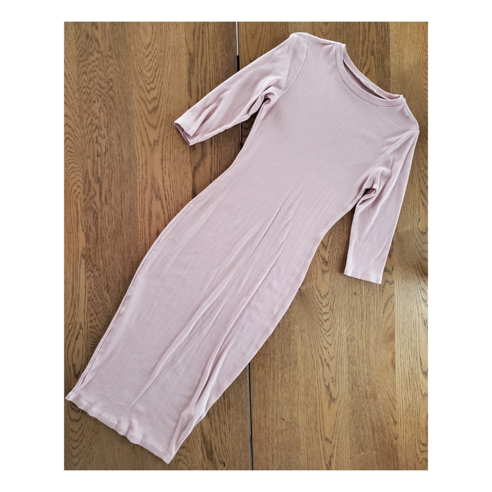 Pull And Bear fitted midi dress